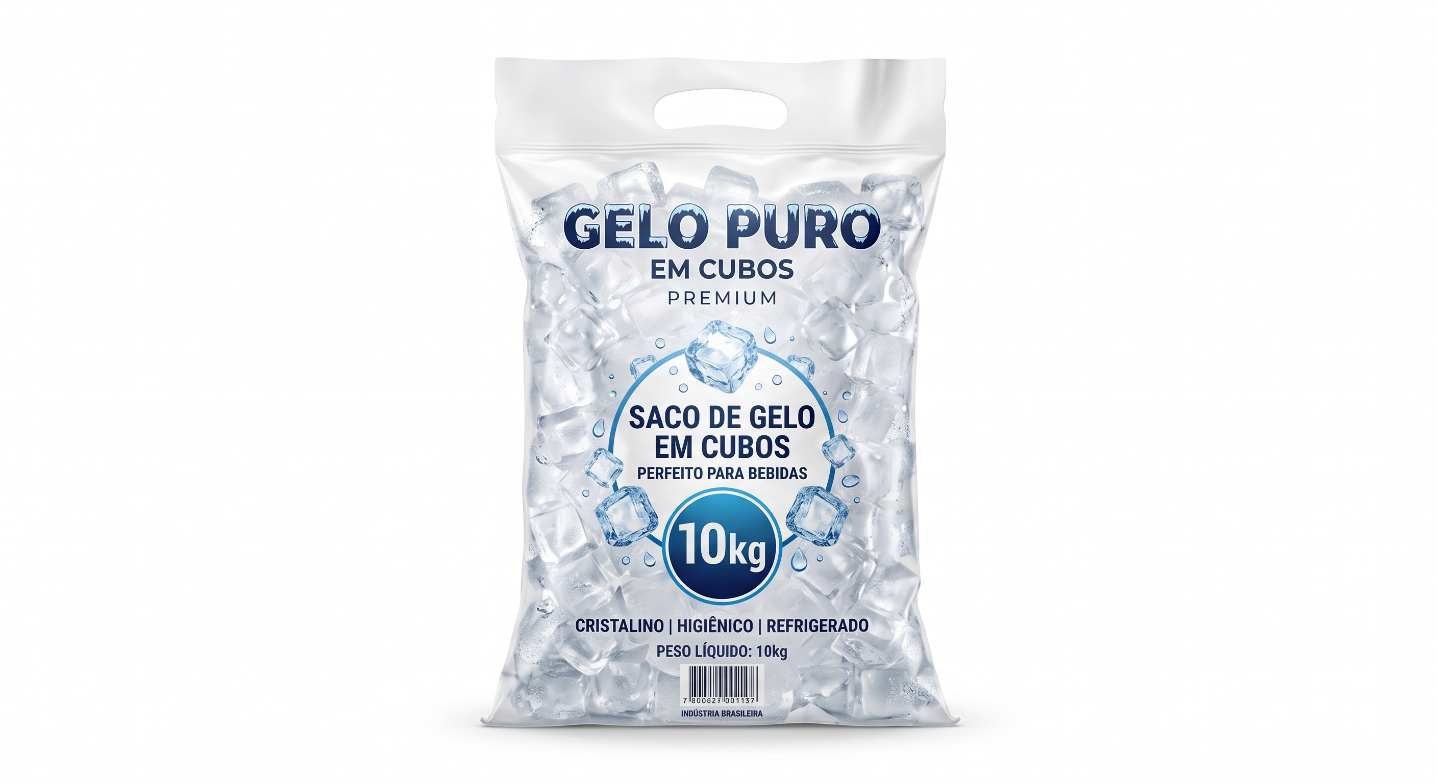 Gelo cubo 10kg